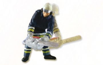Feuerwehrmann mit Kettensäge <br/>Viessmann 1541 1