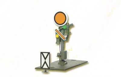 Form-Vorsignal, Scheibe beweglich, Flügel beweglich <br/>Viessmann 4408