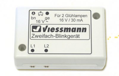 Elektronik, Zweifach-Blinkgerät, blau <br/>Viessmann 5037