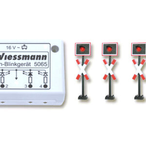 Andreaskreuze, mit Blink-Elektronik, 4 Stück Viessmann 5800