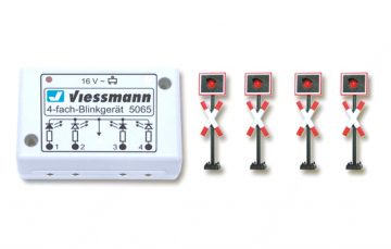 Andreaskreuze, mit Blink-Elektronik, 4 Stück <br/>Viessmann 5800 1