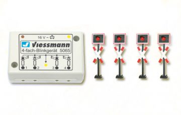 Andreaskreuze, mit Blink-Elektronik, 4 Stück <br/>Viessmann 5835 1