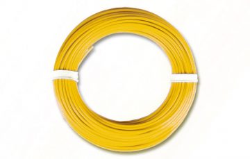 Kabel, 10 m, Ring, 0,14 mm², gelb <br/>Viessmann 6864 1