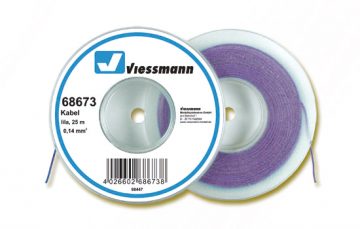 Kabel, 25 m, 0,14 mm², lila <br/>Viessmann 68673 1