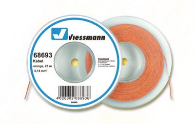 Kabel, 25 m, 0,14 mm², orange <br/>Viessmann 68693