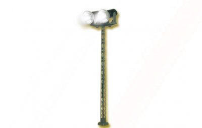 Flutlichtstrahler, 2-flammig, LED weiß <br/>Viessmann 6932