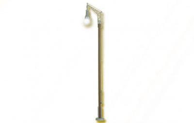 Bahnhofsleuchte mit Holzmast <br/>Viessmann 6961