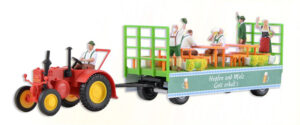 LANZ Traktor mit Festwagen <br/>kibri 12226