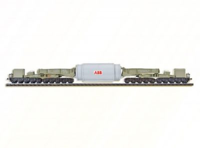 Schienentiefladewagen Uaai <br/>kibri 16507