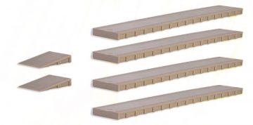 Gepäckbahnsteig, 6-teilig <br/>Vollmer 43558 2