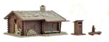 Jagdhütte mit Brunnen und  <br/>Vollmer 43708 1