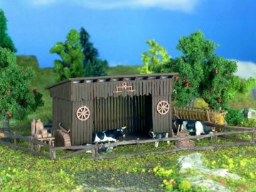 Viehunterstand mit Weidezau <br/>Vollmer 47716 1