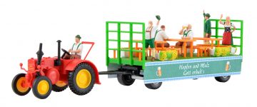 kibri 12226 <br/>LANZ Traktor mit Festwagen 2