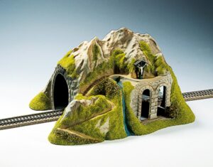 NOCH 02220 <br/>Tunnel, 1-gleisig, gerade, 34 x 26 cm