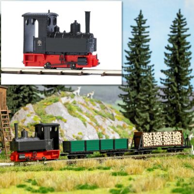 BUSCH 12140 <br/>Dampf-Lokomotive »Decauville« Typ 3