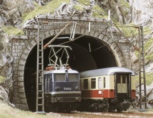 BUSCH 7027 <br/>Tunnel-Portale, E-Lok, 2 Stück