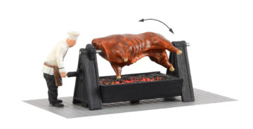 Viessmann 1552 <br/>Grill mit drehendem Ochsen und leuchtender Glut, bewegt 1