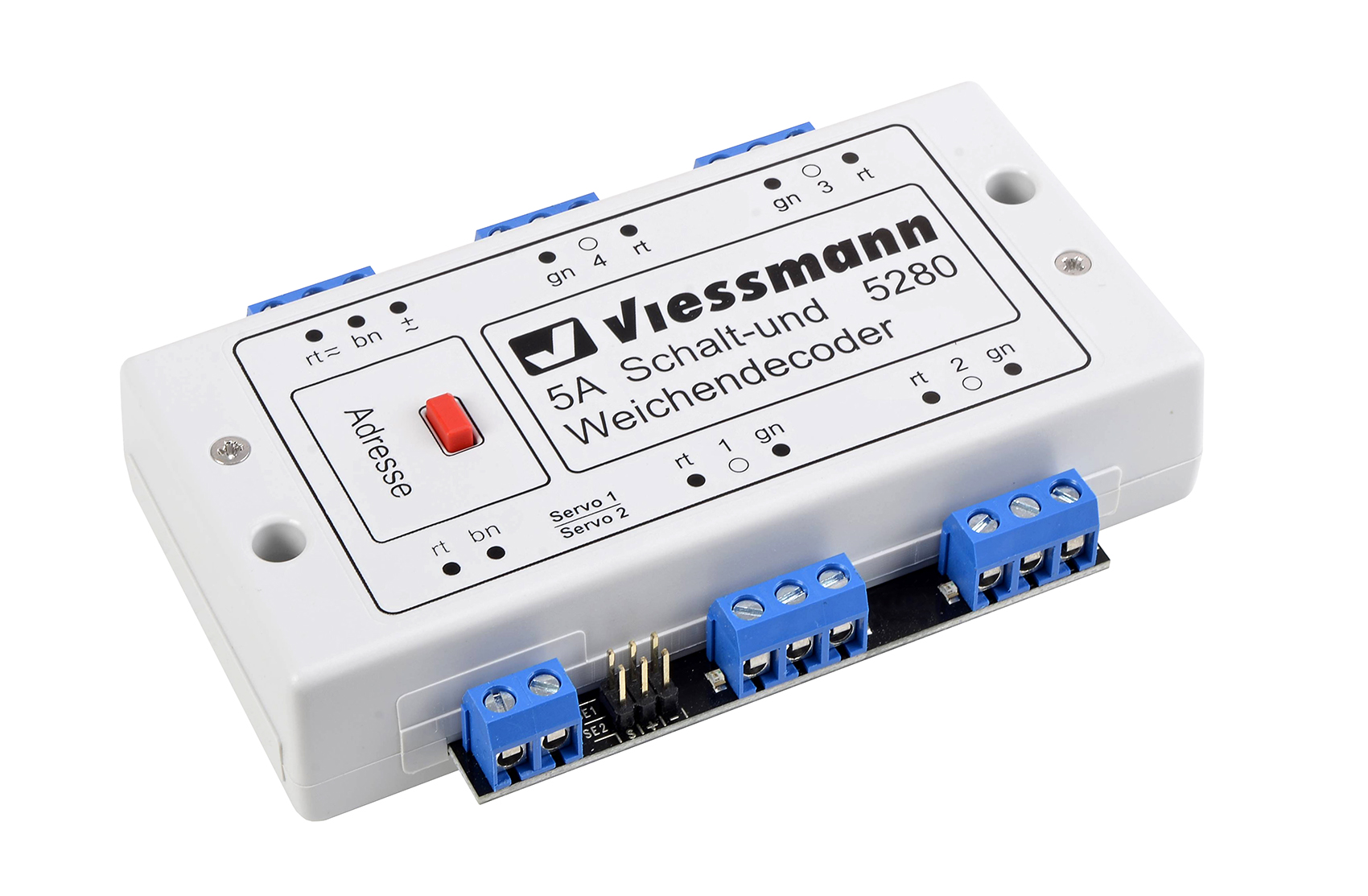 Viessmann 5280 <br/>Multiprotokoll Schalt- und Weichendecoder 