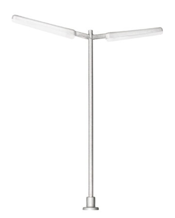 Viessmann 6999 <br/>Straßenleuchte, schlank, doppelt, 2 LEDs weiß 1