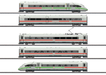 Märklin 39716 <br/>Triebwagenzug ICE 4 Baureihe 412/812 mit grünem Streifen 1