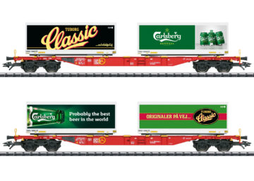 TRIX 24509 <br/>Containertragwagen-Set Carlsberg und Tuborg 1