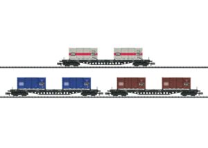 TRIX 15961 <br/>Güterwagen-Set Containertrans