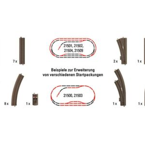 TRIX 62900 Gleis-Ergänzung Trix H0 für St