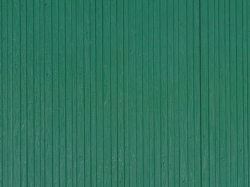 Auhagen 52419 <br/>Dekorplatte Bretterwand grün lose, 1 Stück 1
