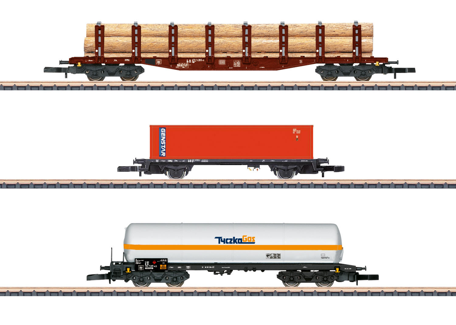 Märklin 82596 <br/>Güterwagen-Set mit gemischten Ladungen
