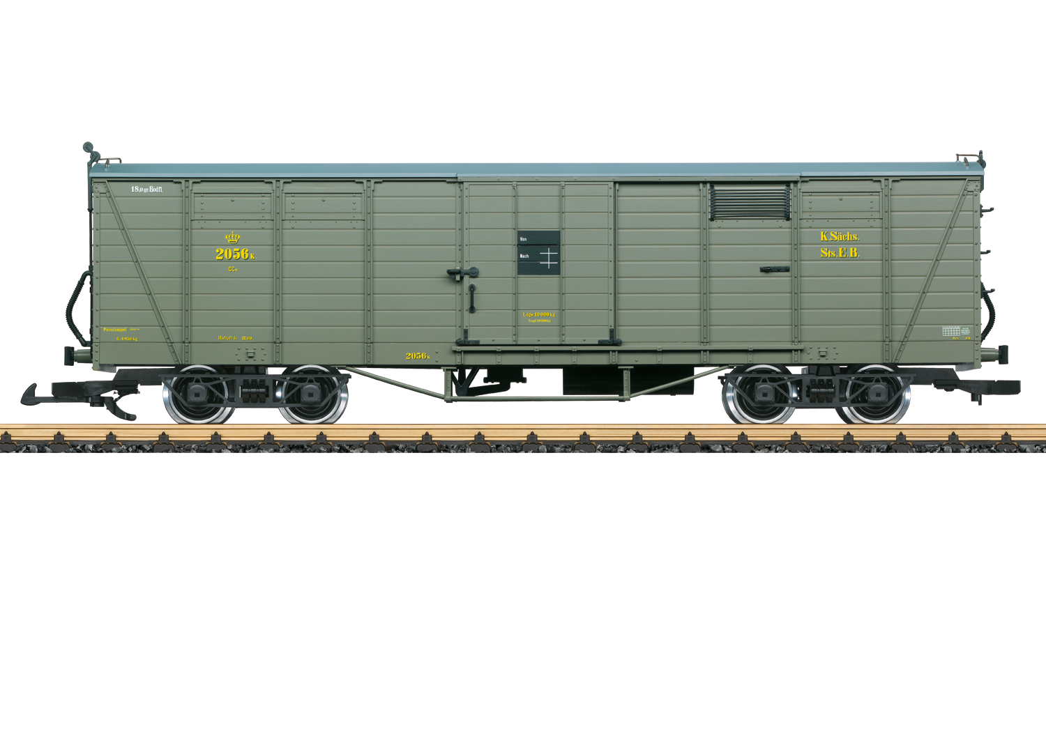 LGB 43600 <br/>Ged. Güterwagen SOEG
