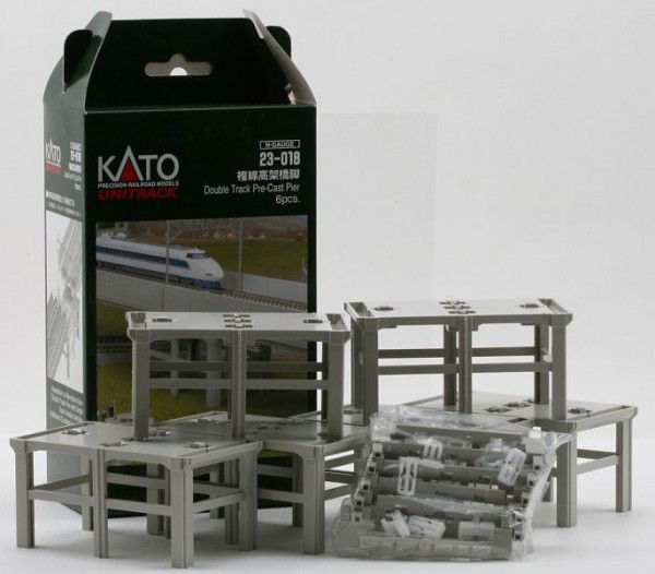 KATO 7077305 <br/>Brückenpfeiler für 2-gleisige Brücken