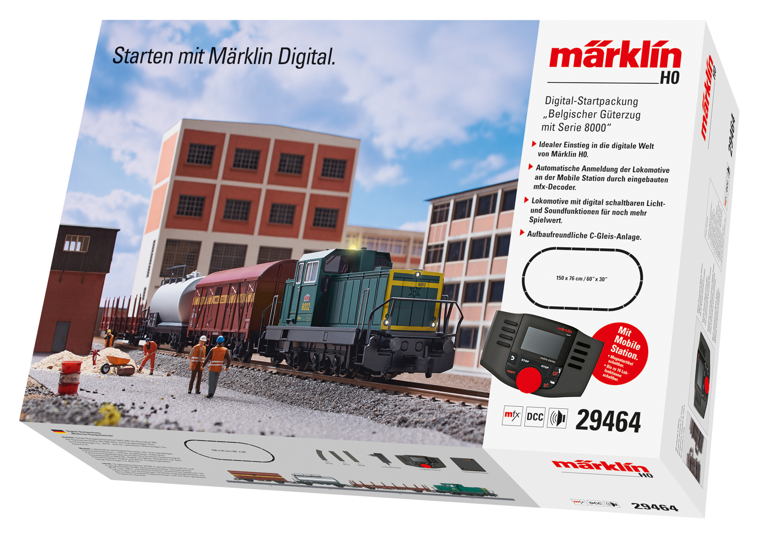 Märklin 29464 <br/>Digital-Startpackung "Belgischer Güterzug mit Serie 8000"