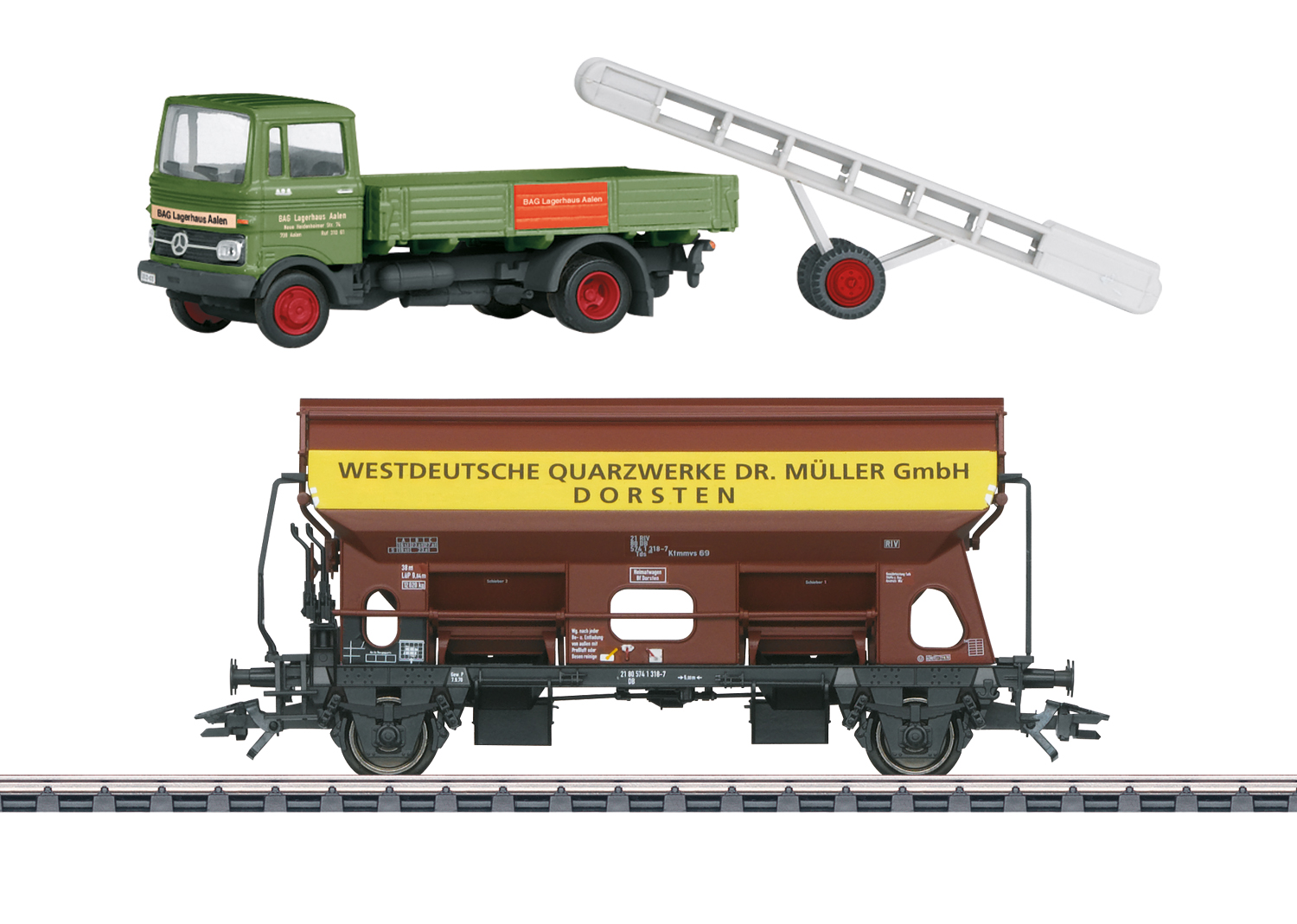 Märklin 46302 <br/>Schwenkdachwagen Tdgs