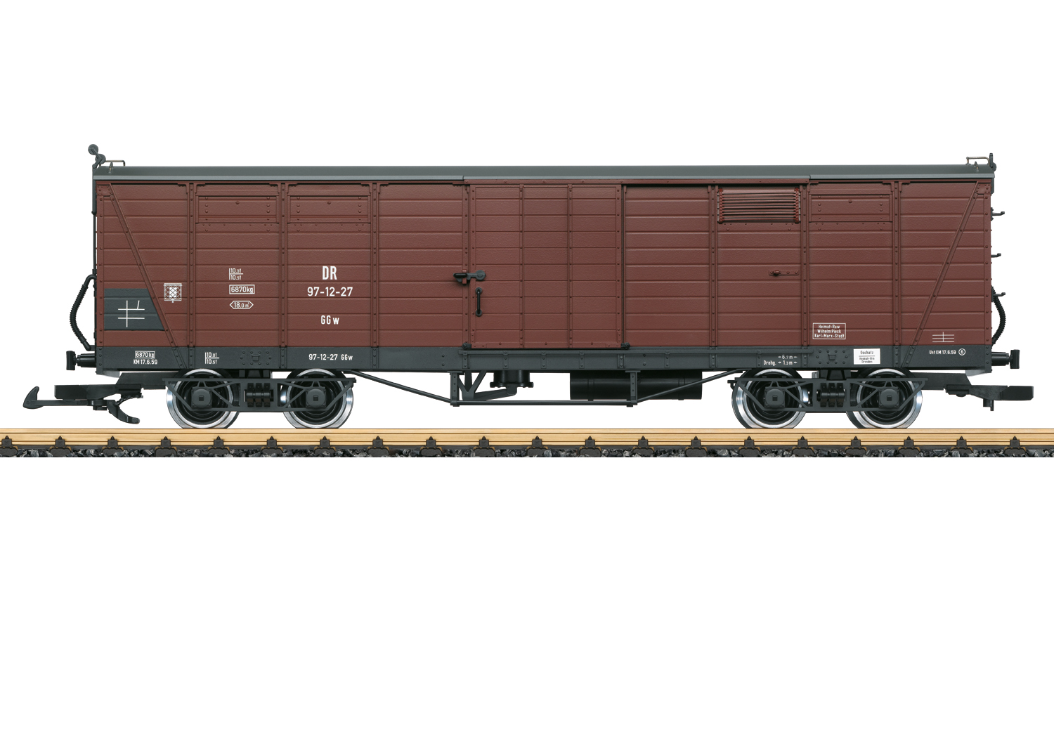 LGB 43602 <br/>Ged.Güterwagen DR