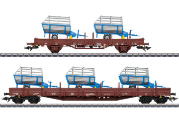 Märklin 046407 Güterwagen-Set 2 Landwirtschaftliche Geräte (H0)